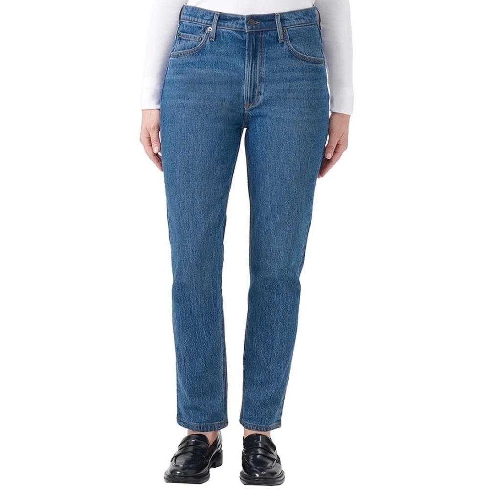Kirkland Signature Straight Leg Jeans, High Rise, Blue (Indigo) Size 8, NWT